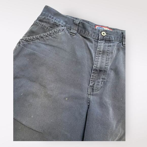Old Navy Vintage Carpenter Shorts Mens W38‎ Slate Gray Y2K Streetwear - Picture 10 of 12